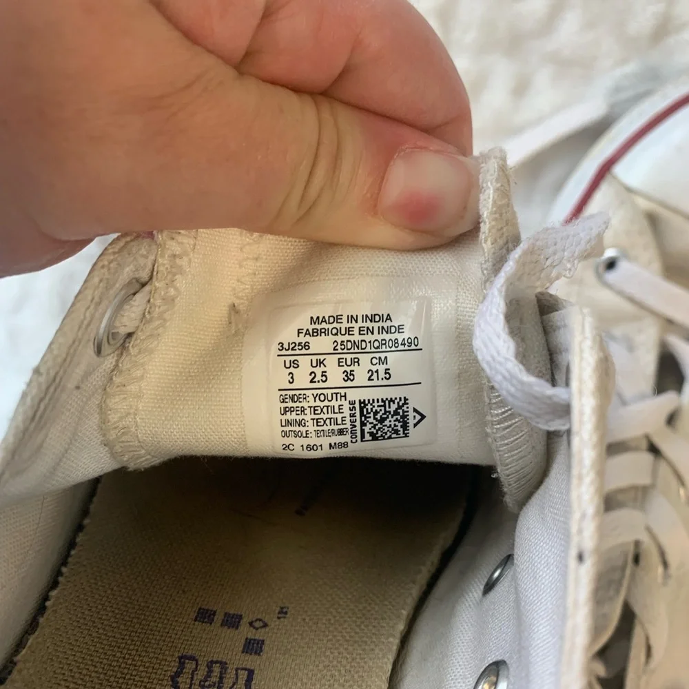 Converse All Star Classic Sneaker White Size Youth 3